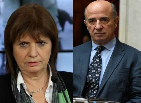 Patricia Bullrich y Beltrán Benedit.